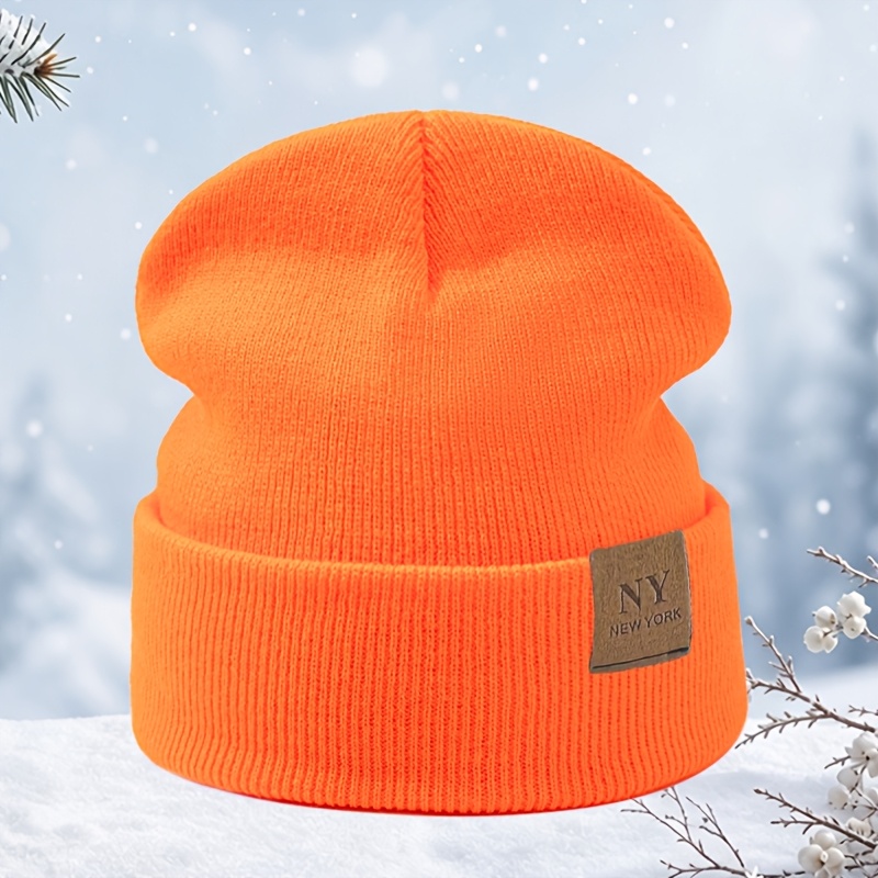 Fashion Women's Solid Color Pullover Winter Hat