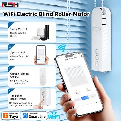 Wifi Smart Motor Elektrische Kettenrollos Lamellen Rollladen Antrieb Fernbedienungs-Kit Smart via /Google Home