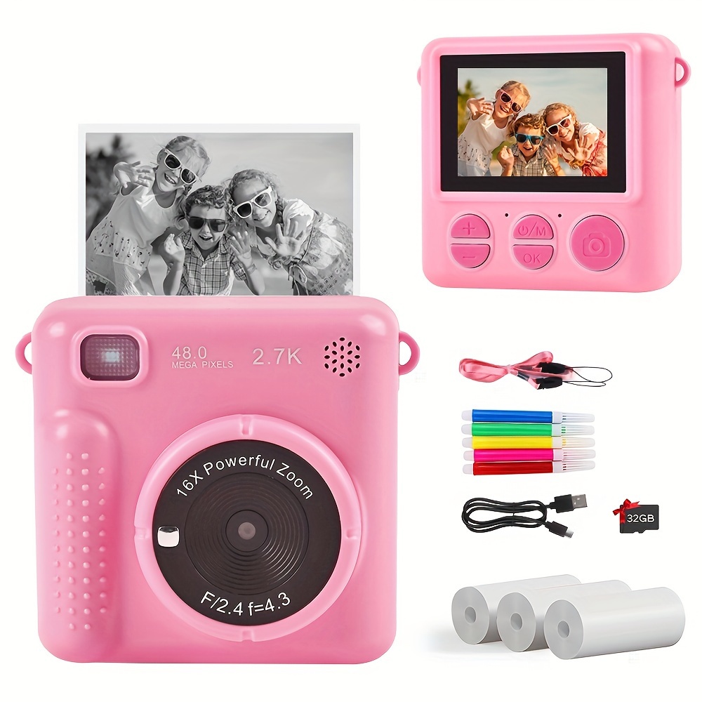TEMU Kids Instant , 1080p 2.4 Instant Kids & 32gb , Kids For -12 Years Christmas, Halloween