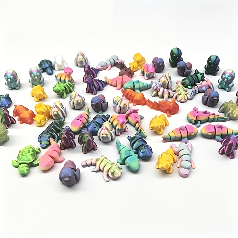 52pcs Random Colors Animal Kingdom Toy Figure Playsets