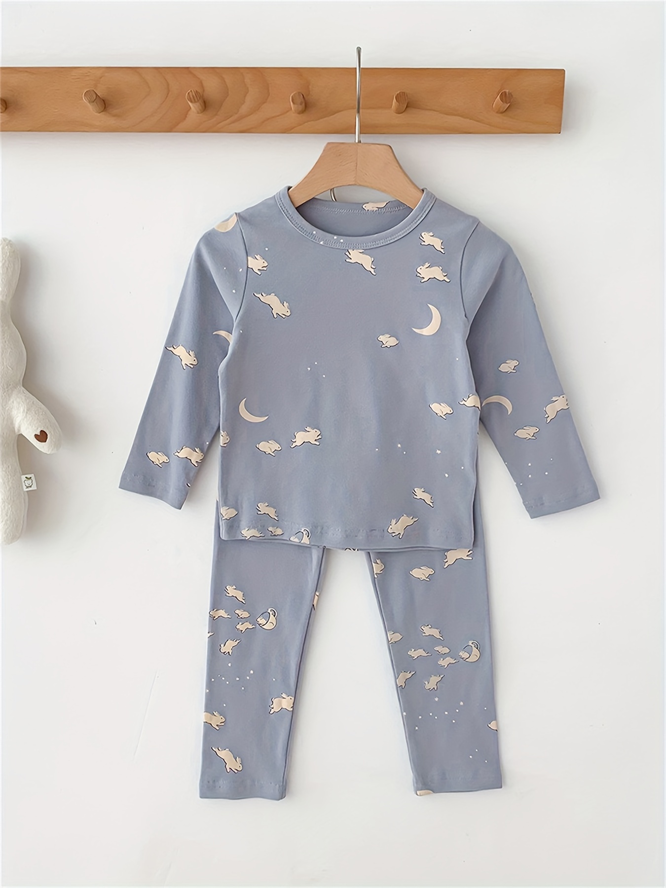 Cute Cartoon Pattern Pajamas Sets Long Sleeve Lapel Blouse - Temu