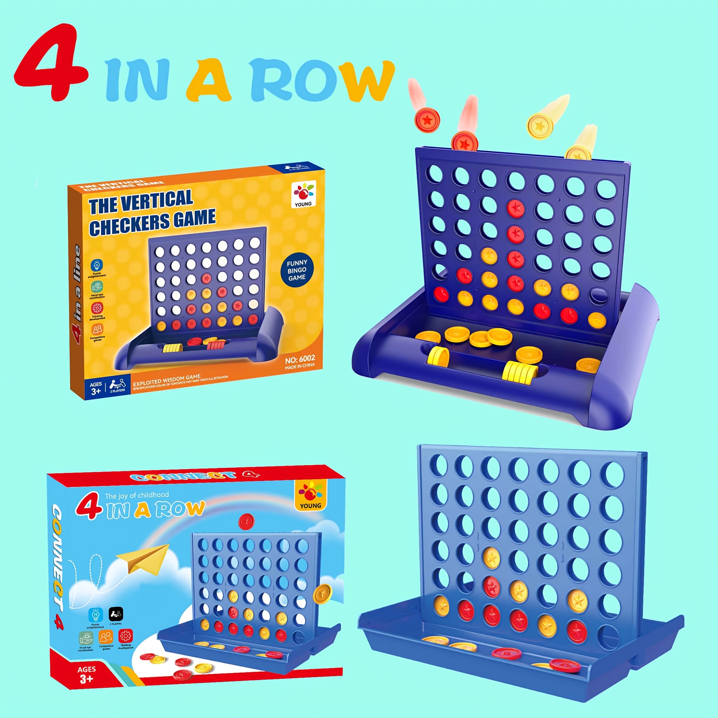 Portable Four-in-One Game, Suitable for Family Interaction and Travel, Foldable and Easy to Carry, Pocket Chessboard, Ideal Gift