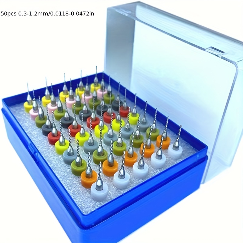 Pcb Steel Fried Dough Twists Drill Set Hard Mini Drill 0.3-1.2mm Needle Circuit Board Drill