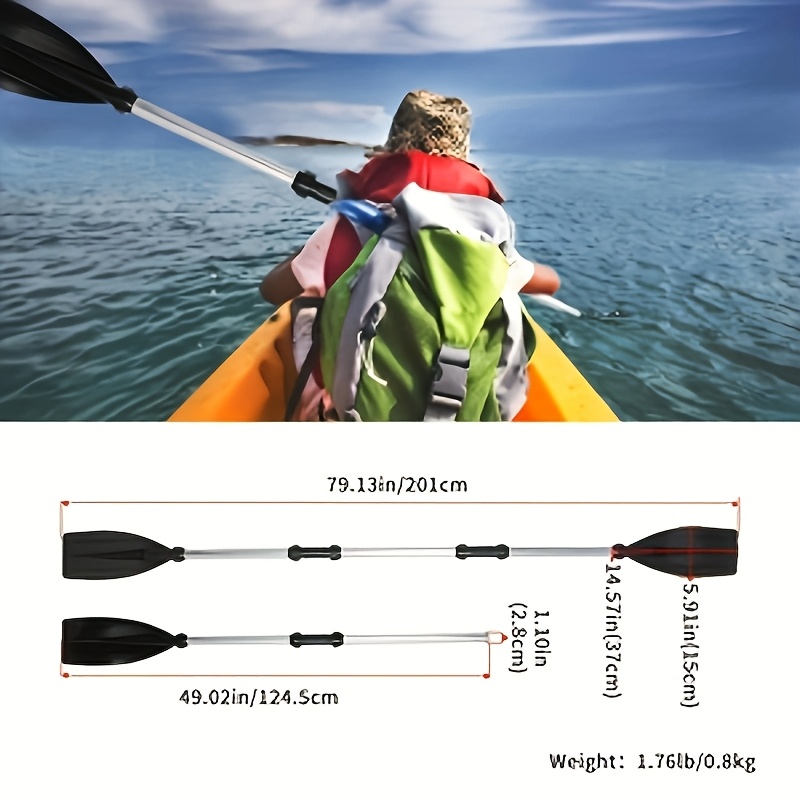 Image of Boat Paddle Paddle Boat Canoe Paddle Paddle Detachable Ribbed Blade Kayak Paddles Float Canoe Oar For Boat Kayak Canoe Raft Surfing