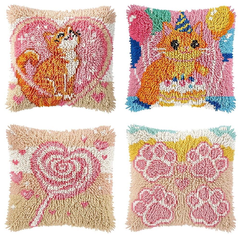 Adult Pink Pattern Hook Lock Kit, Complete DIY Weaving Set