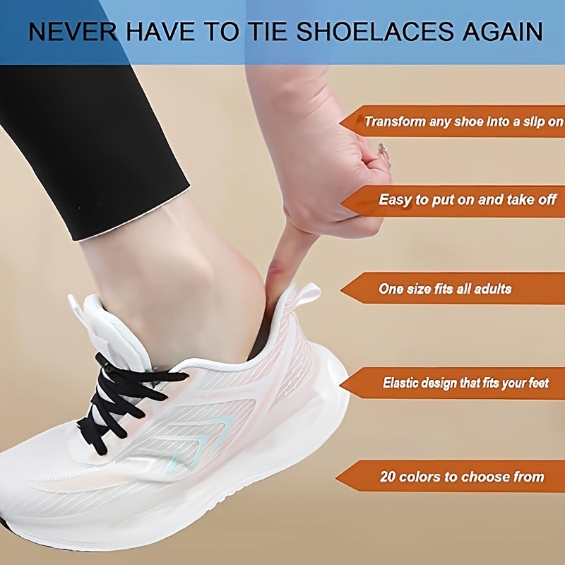 Slip On How To Put On No Tie Laces No Tie Shoelaces [suitable