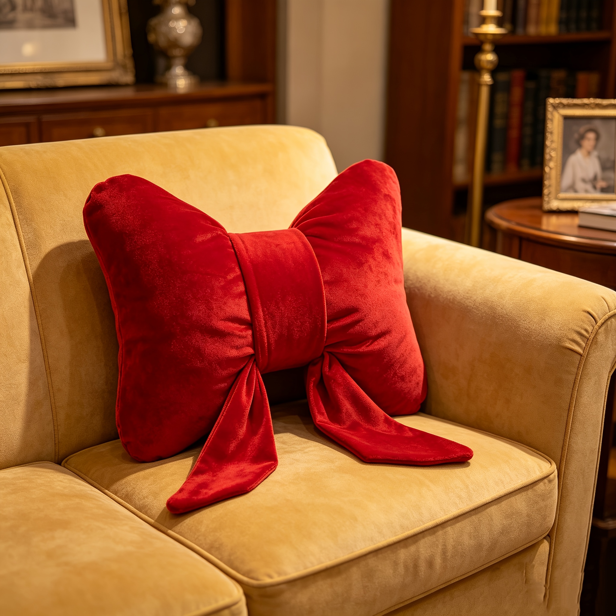TEMU 1pc Red Pillowcase, Sofa Lumbar Pillow Cover For Living Room, Christmas Gift (pillow Not Included)