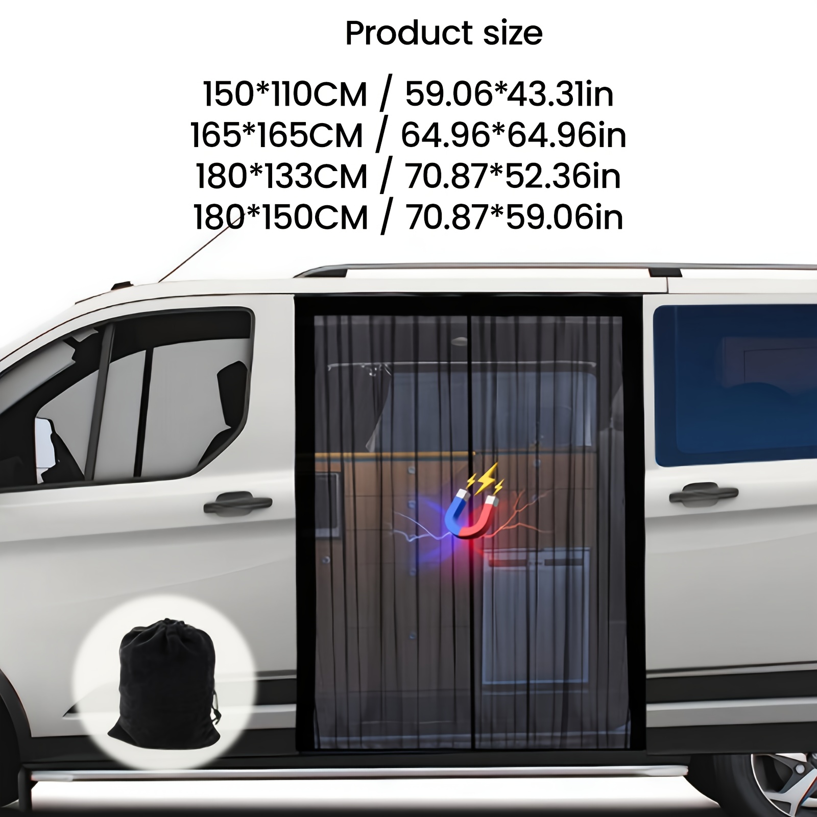 car magnetic window shade black privacy curtain for sun protection heat insulation privacy   with magnetic strips fits most vehicles vehicle sun protection modern vehicle accessory durable vehicle accessory