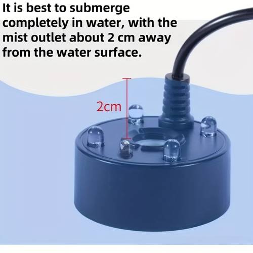 LED Atomizer, Aquarium Sprayer for Home Humidification – Perfect Halloween Decor with Witch Cauldron Mist Effect and Water Feature Accessory