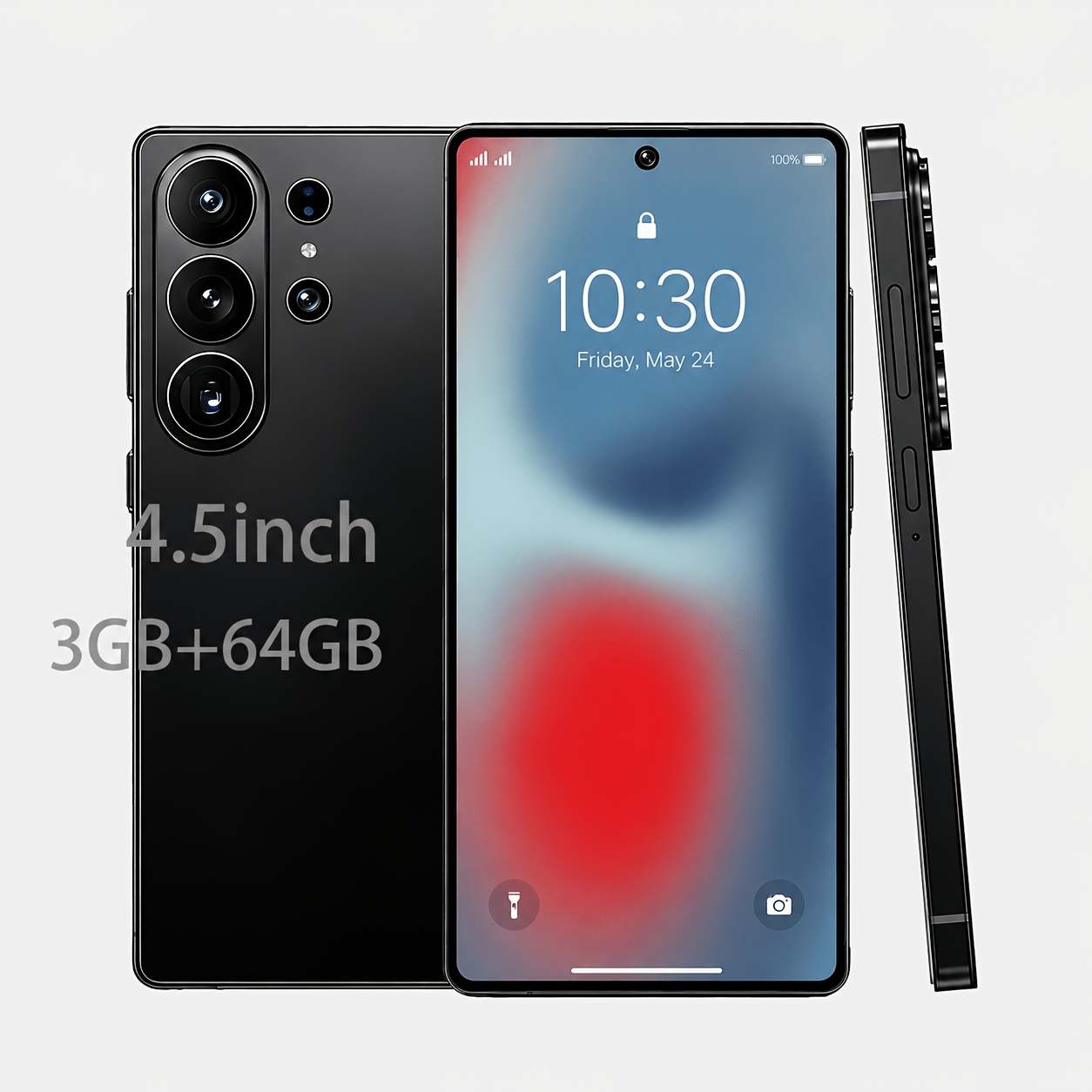 TEMU 2026 Latest Mini Smartphone With 4.5 Inch Hd Display, 3gb 64gb Rom, Dual Hd Cameras, Headset, Protective Case, Usb Charging Cable, Dual Sim Card
