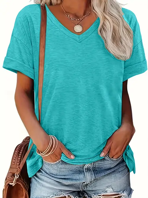 Abstract Base Instrument turquoise shirts for women sold on Temu Canada
