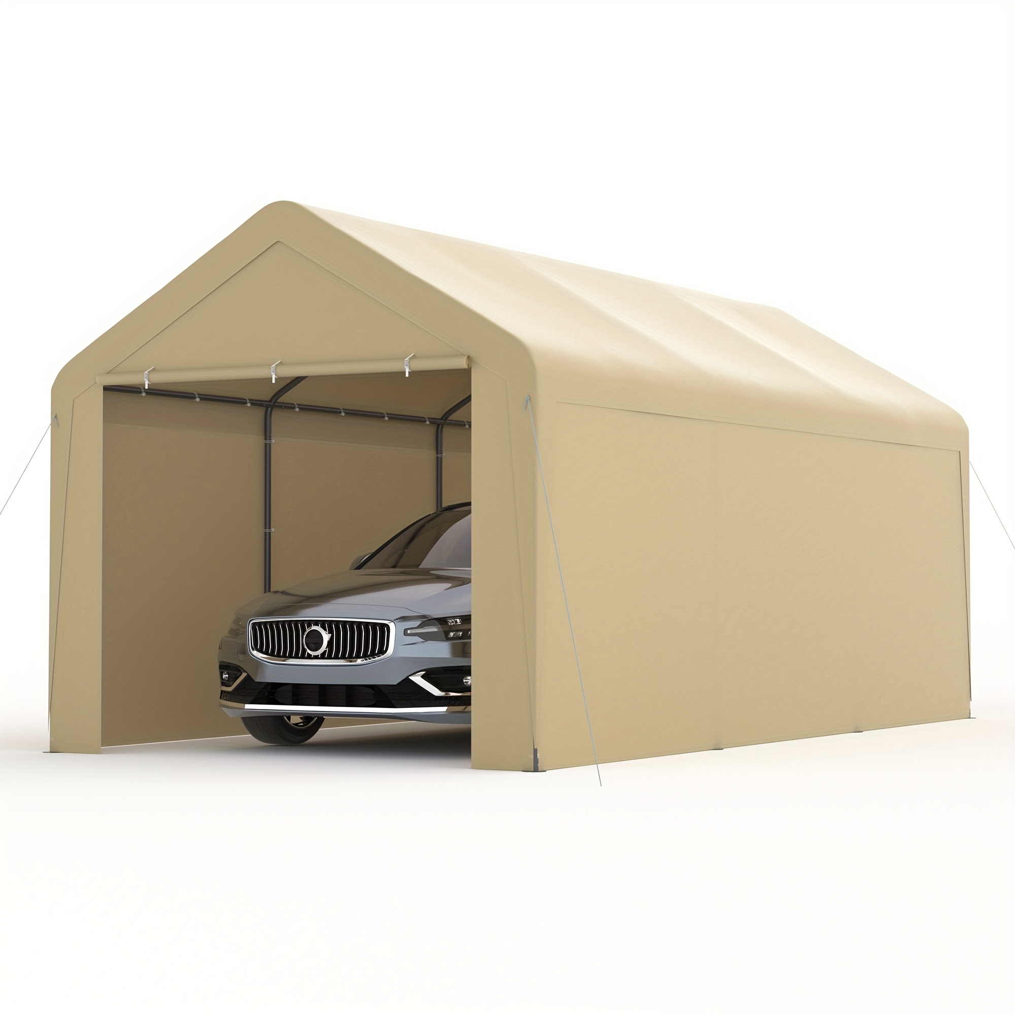 TEMU Carport Tent Car Ports Party Tent Heavy Duty Car Tent Car Shelter 10x20 Portable Garage Metal Storage Shelter Outdoor Event Tent Sun Shade With