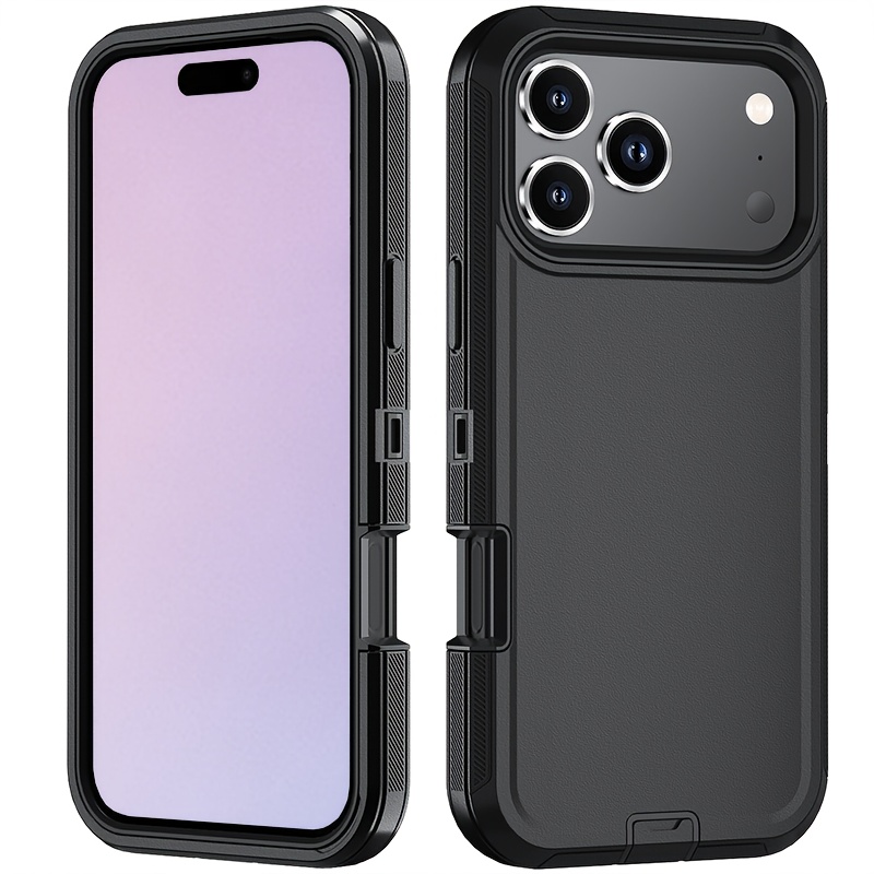 TEMU Phone Case: 3-in-1 Phone Case, Suitable For Iphone 18 Pro/18 Pro Max. Shockproof, Scratch-resistant, Fingerprint-resistant, And Features A Side