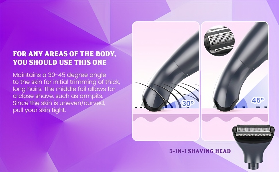 bikini trimmer for women   electric  s for   beige cordless body shaver for trips replaceable lady facial   electric shaver for eyebrows ear nose hair Product details 5