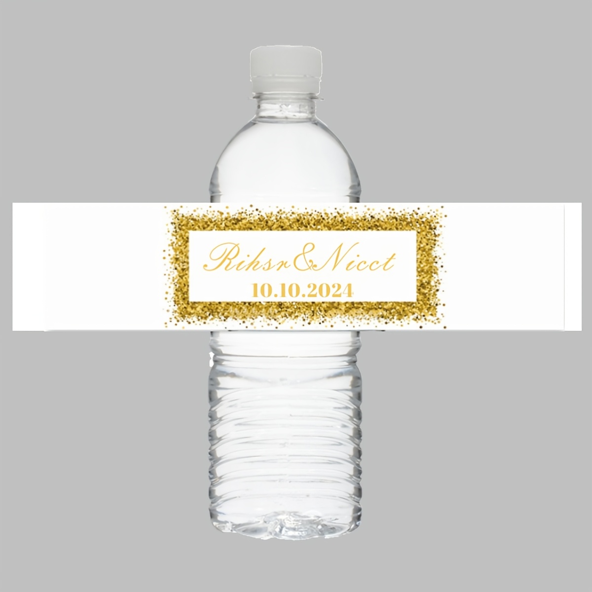 

48pcs Customizable Water Bottle Labels, Personalized Celebration Tags With Plant Flower & Architectural Pattern, Multi-language Paper Stickers For Parties & Events