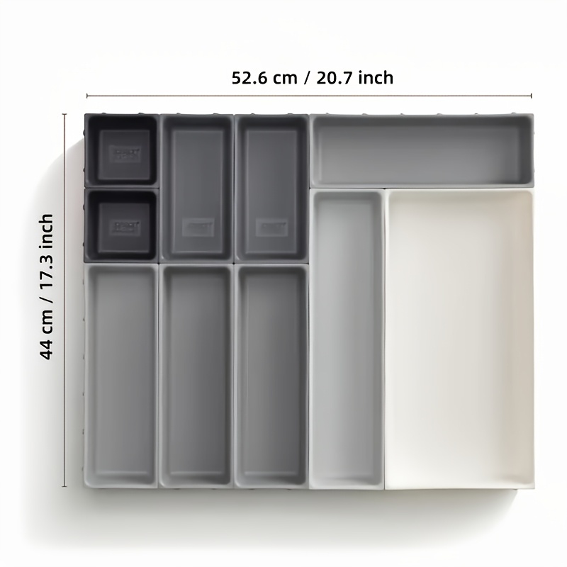10Pcs Creative Multi Compartment Drawer Storage Box Cabinet