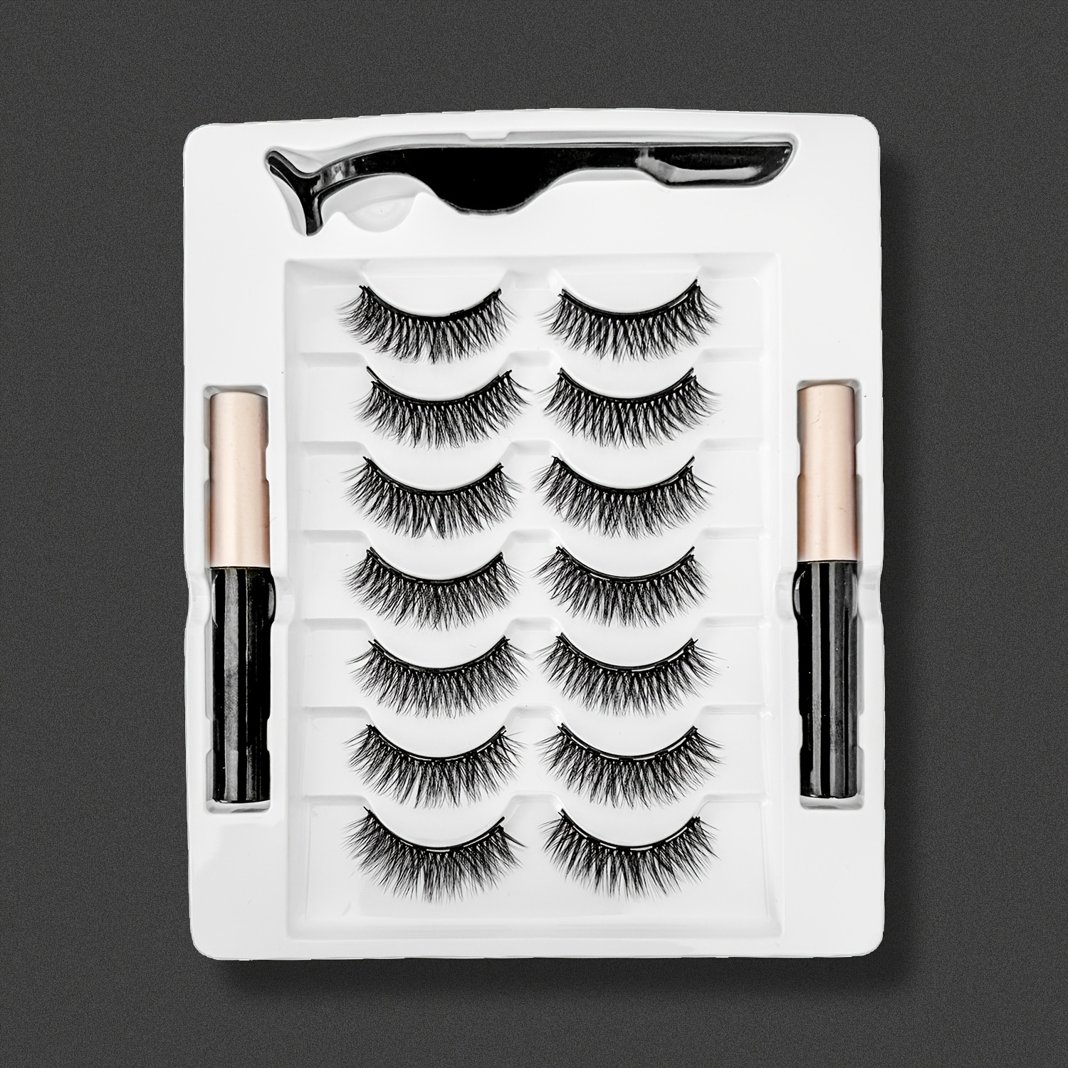 Image of New Magnetic Eyelash Liquid, Style, Glue-free, Easy To Apply, Reusable, Suitable For Occasions, Multiple Pairs In Nm Design