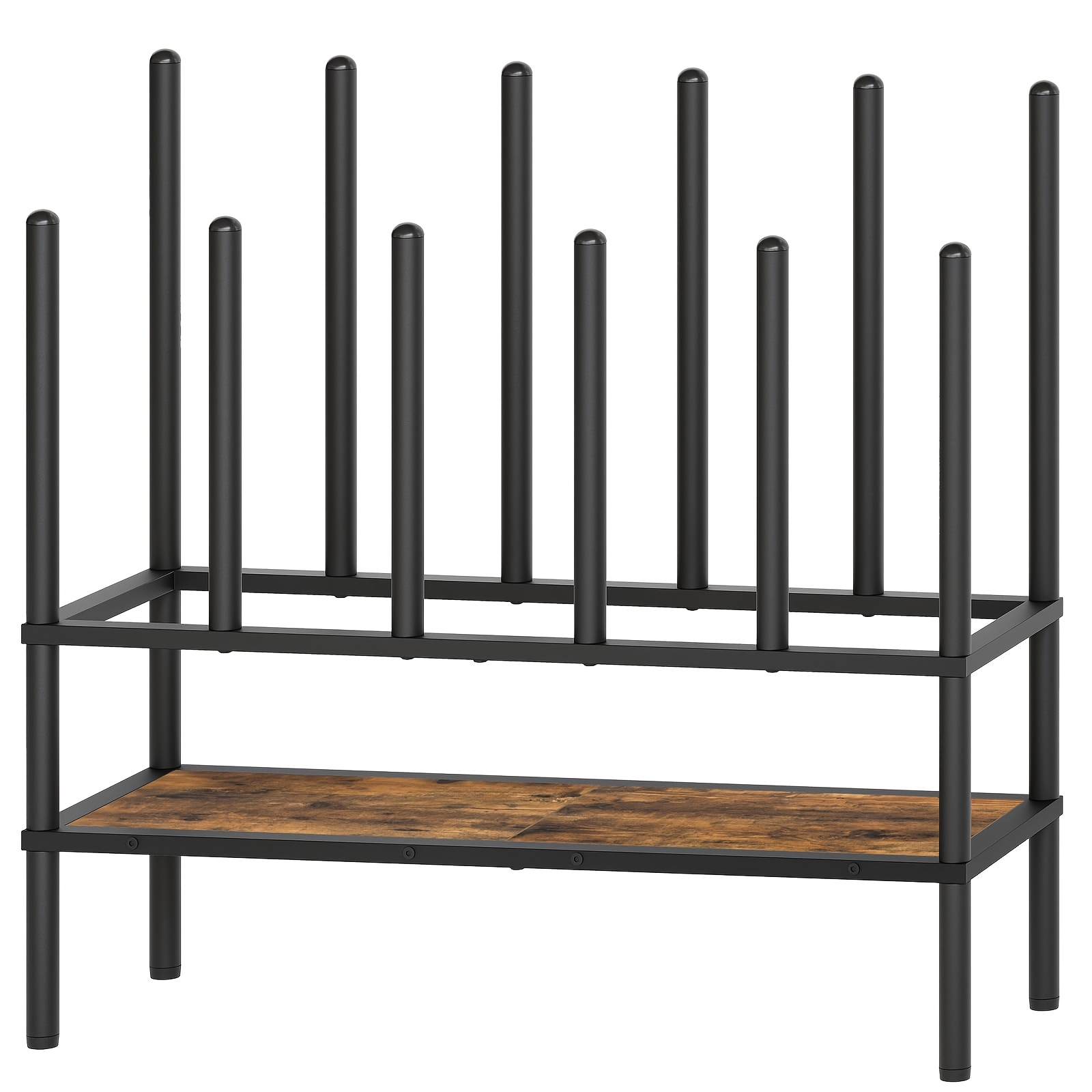 Image of Large Iron Rain Boot Drying Rack - A Shoe Storage Organizer That Can Hold Up To 6 Pairs Of Boots. Suitable For Homes, Living Rooms, Dormitories, And Offices.