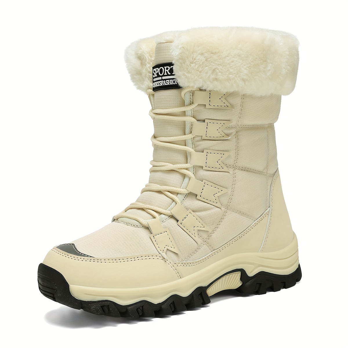 Damen Wanderstiefel Wasserdicht – Mit Fleece-Futter, Rutschfeste Sohle, Für Winter & Schnee