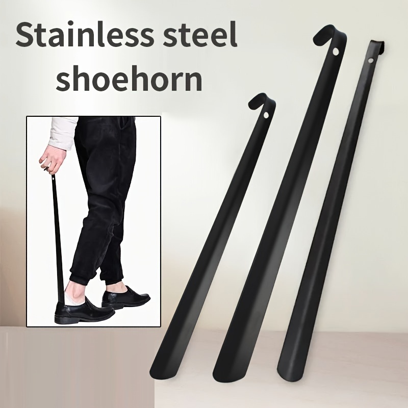 

Stainless Steel Long-handle Shoehorn - Portable, Hygienic Lazy Shoe Helper For Boots & Slippers