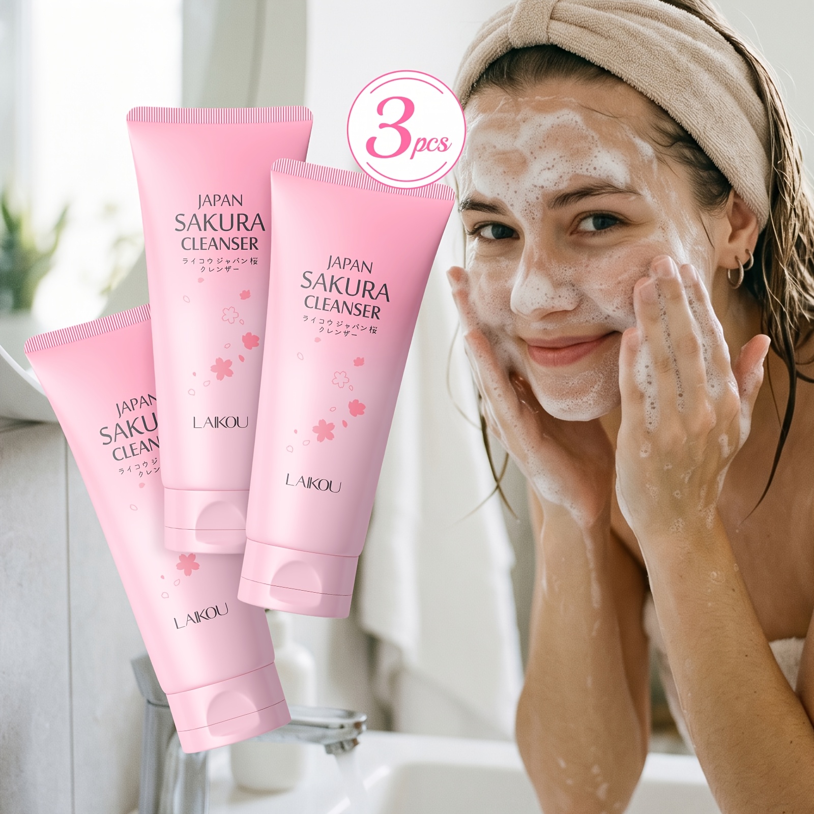 lot 3 nettoyants visage  - peau douce & équilibrée