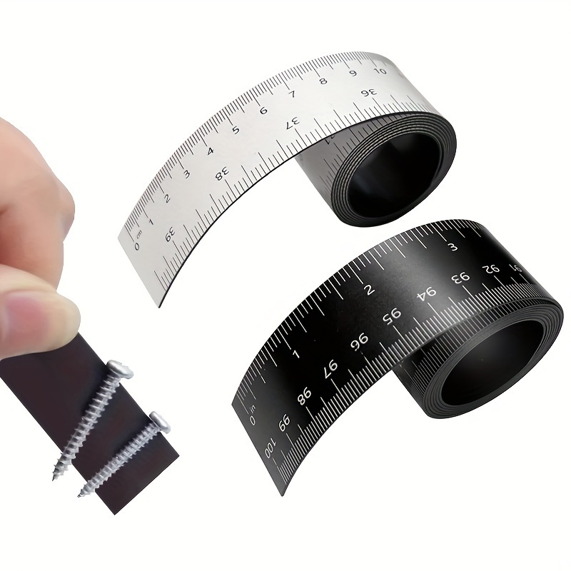 

1pc Magnetic Ruler, Synthetic Rubber Material, Supplies, Measuring Tool For Crafting And Diy Projects,