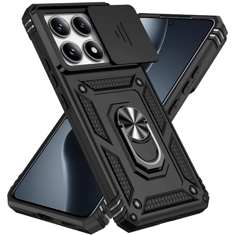 

Heavy-duty Shockproof Phone Case With A Metal Stand, Compatible With Xiaomi 14t Pro.