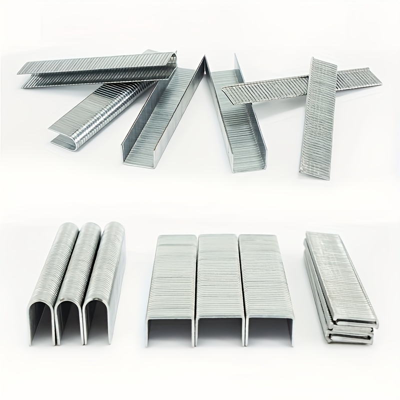 Image of 600pcs Brad Nail Gun Nail Set - Premium Metal Hardware Additions, Suitable For Woodworking, Picture Frames, And Doors, Using Air, Straight, U-shaped, And Other Types Of Nails