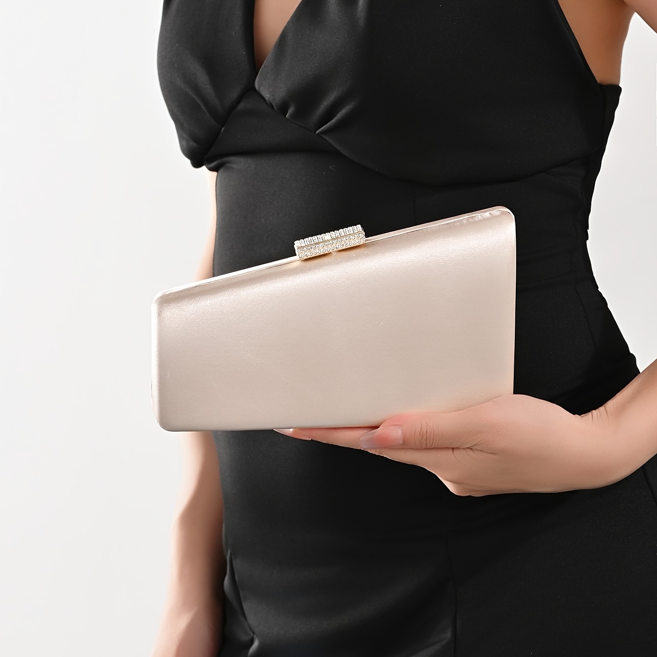 esclusiva borsa forma cuore strass borsetta luminosa Temu Italy