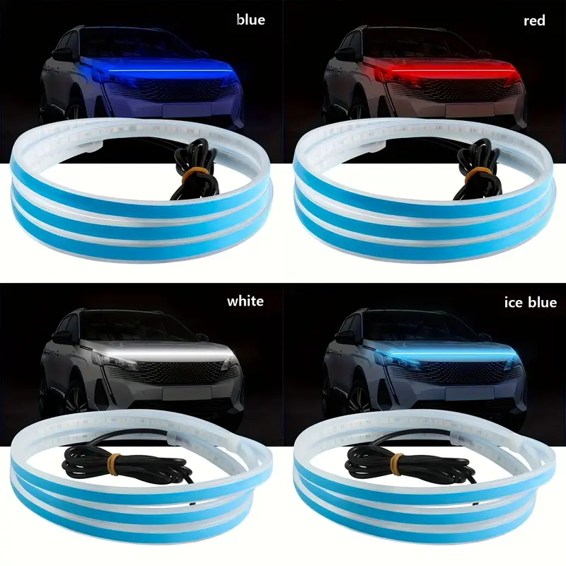 CAR DRL LED Hood Strip Light Engine Cover Daytime Running Light EOA $18 CAR DRL LED Hood Strip Light Engine Cover Daytime Running Light EOA $18