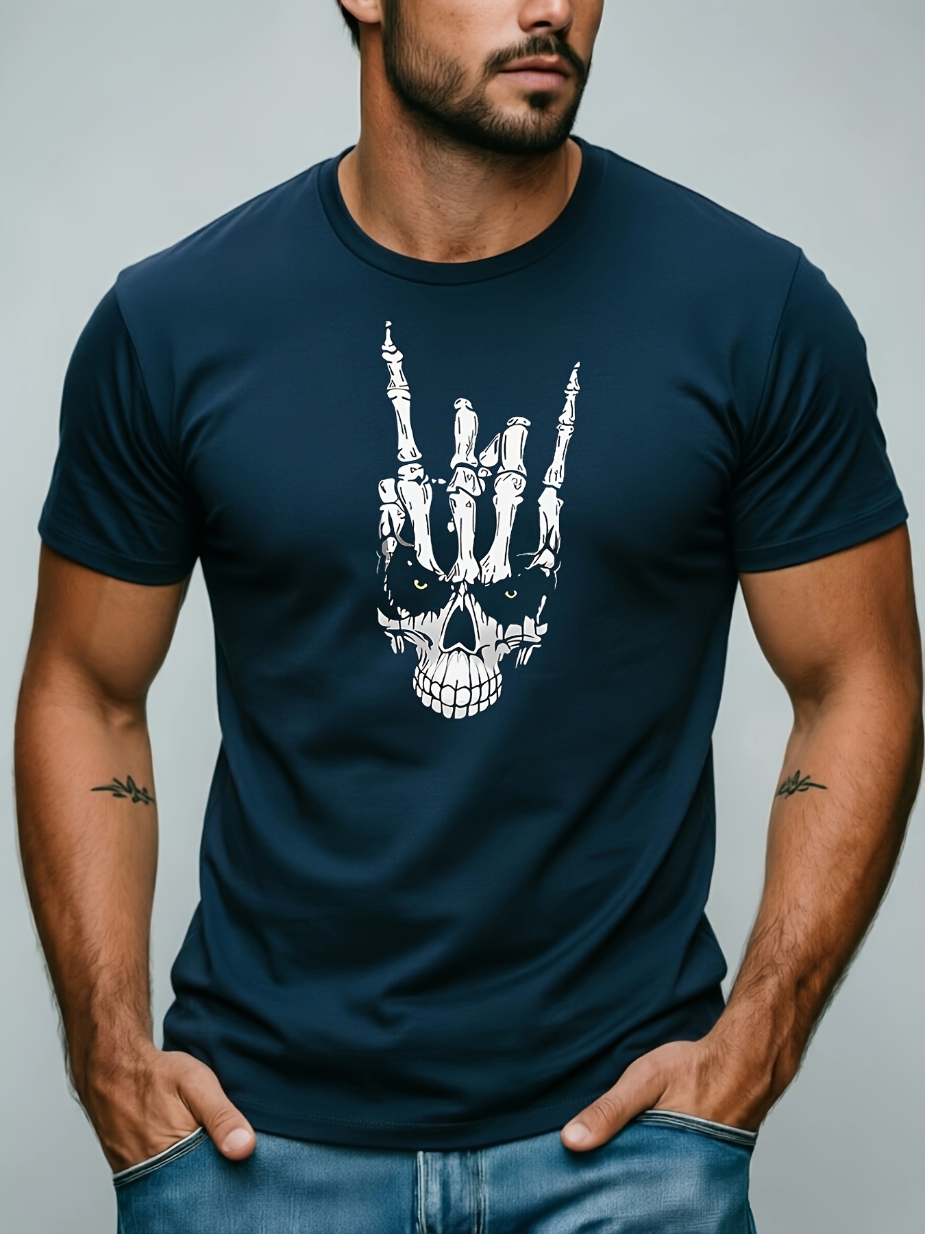 skeleton hand shirt sold on Temu Canada