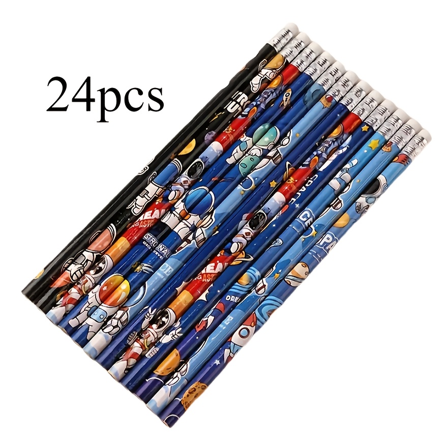 24 Wooden Pencils, Themed Wooden Hb Pencils - Medium Point, Durable Drawing And Writing Wood Material, Ideal For Daily Writing Gifts