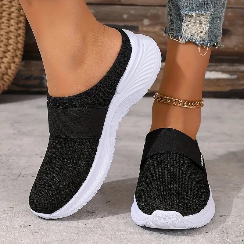 womens white slip on sneakers breathable mesh fabric pvc sole comfortable casual shoes for beach travel and everyday wear summer shoes mesh upper ladies sneakers details 4