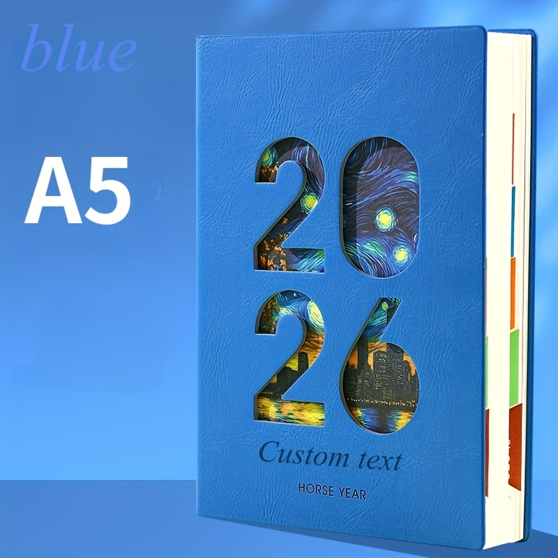 TEMU Customizable Text, Planners For Office Schedules, Study Plans, Aesthetically 2026 Planners With Categorized Inner Pages For Time Management,