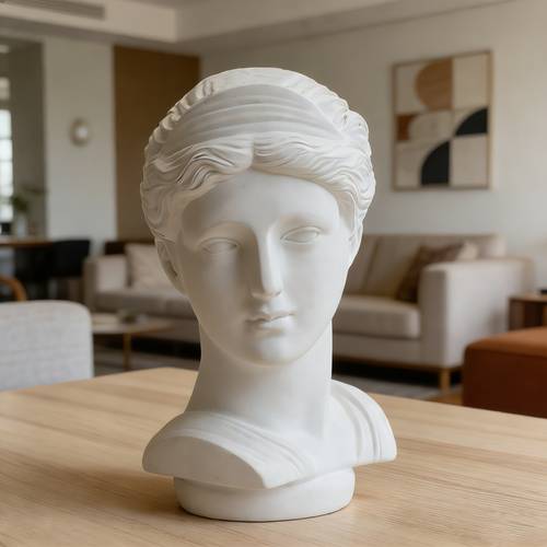 alvinus head ornament decoration painting art desktop decor suitable for living room office holiday decoration and atmosphere creation