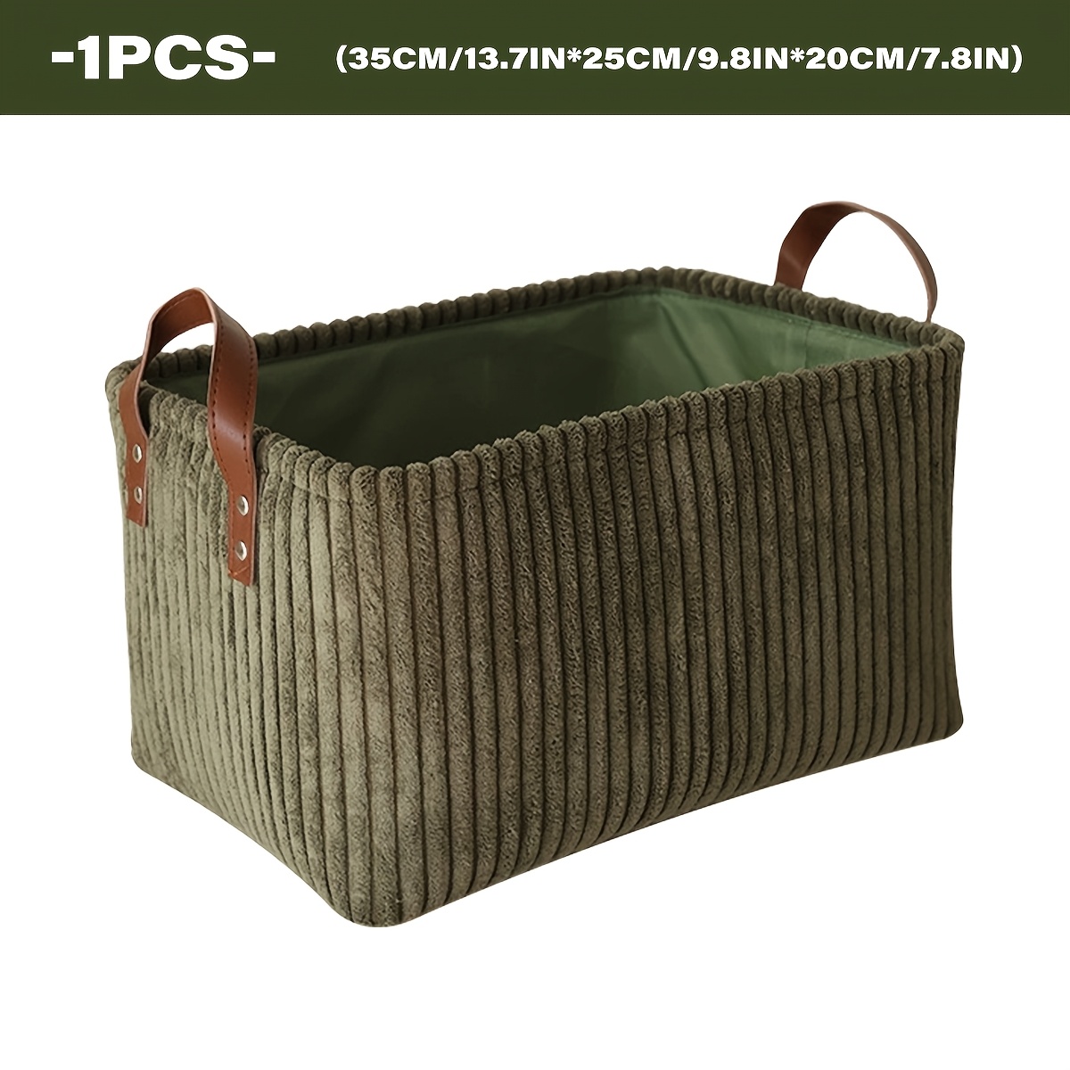 TEMU Disponible en couleurs, panier de tiroir organisateur de garde-robe multifonctionnel de grande taille au design en velours est un bac de