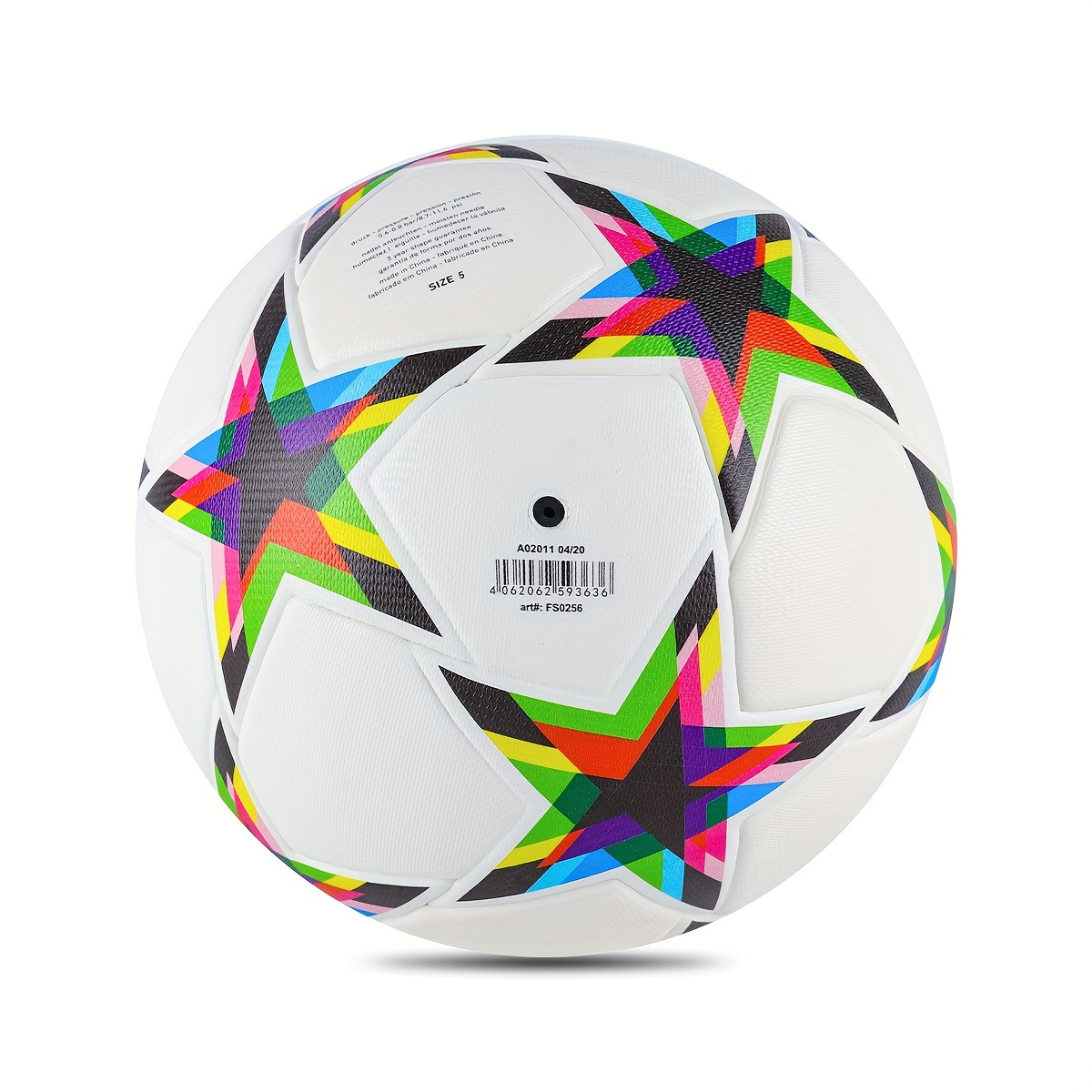 Balón de fútbol tamaño 3/4/5 para jugar al aire libre, cosas de fútbol que  cambian de color con agujas de bola de tamaño oficial y bomba de aire, idea