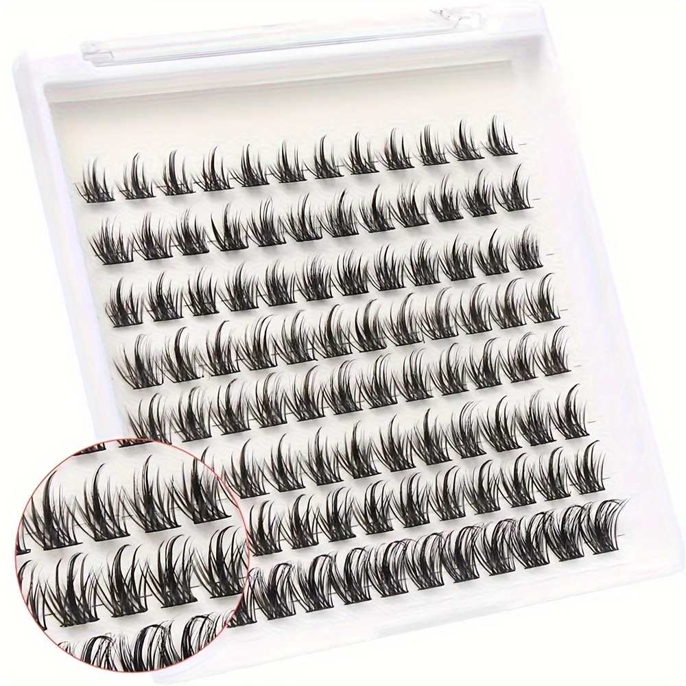 

Hypoallergenic False Lashes, 96pcs Individual C D Fluffy Eyelash , 8-16mm Diy Eyelash Extensions Pair