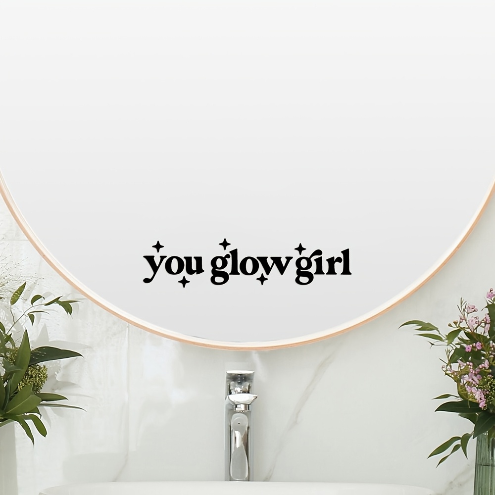 Image of Inspirational Waterproof Stickers For Mirrors, Makeup, Doors, Windows, And Walls To Enhance Your And Holidays
