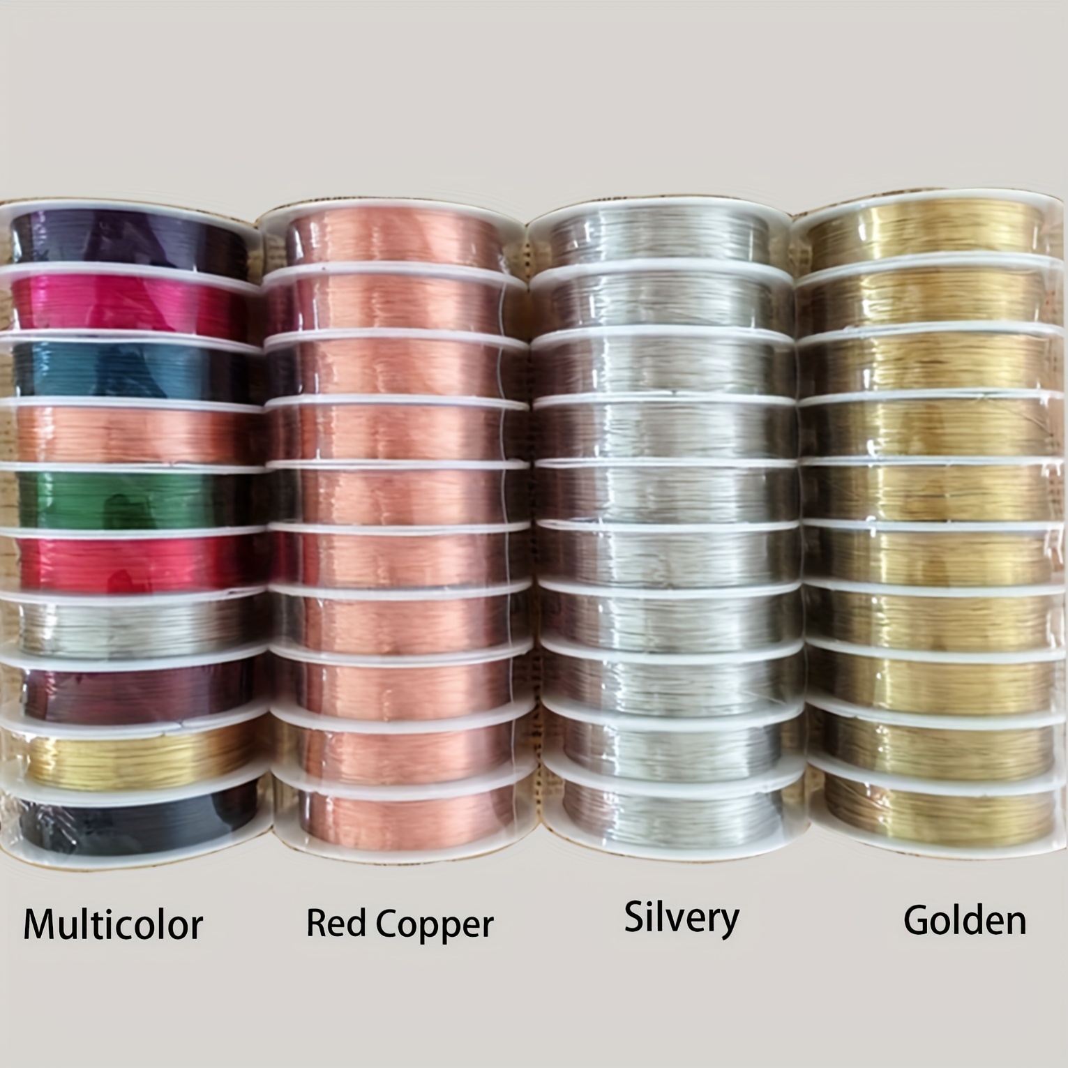 

10 Rolls Of Vibrant Colored Copper Wire - 0.3/0.4mm , Flexible Bead Stringing Wire For , Handmade, Styling, And Shaping Accessories - Crafting And Beading Projects