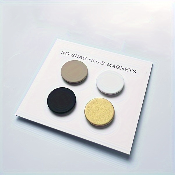 elegant and simple no   hijab magnets set of 4 alloy magnets for hijabs and scarves 1 4cm 0 551inch diameter details 1