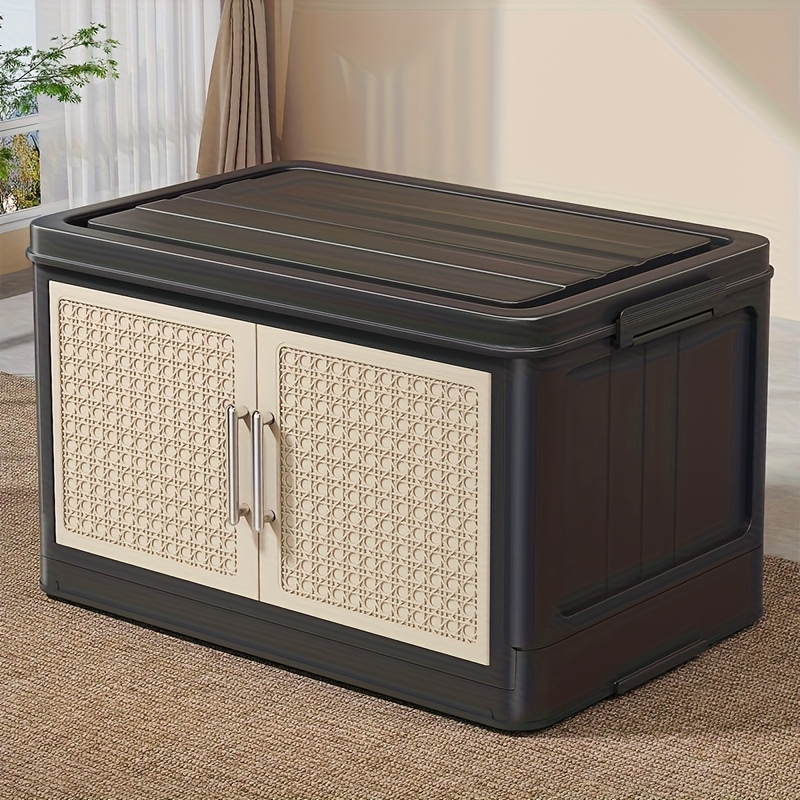Large-Capacity Plastic Storage Bin with Lid, Multi-Layer Stackable Clothing Storage Bin