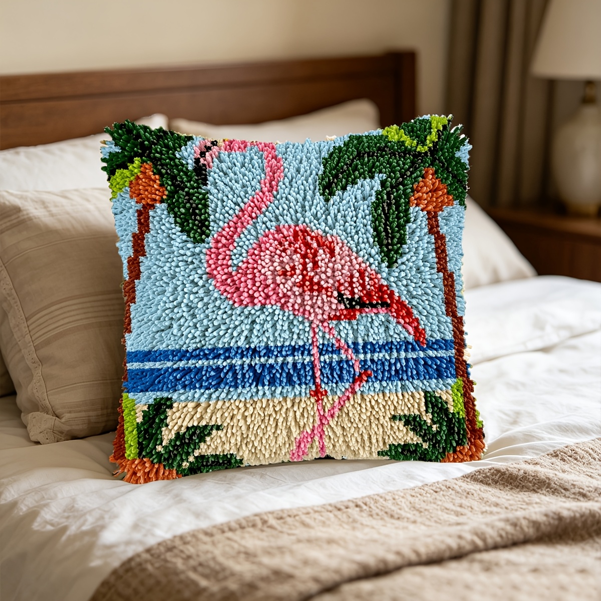 Hook Kit with Seaside Flamingo Pattern for Beginners