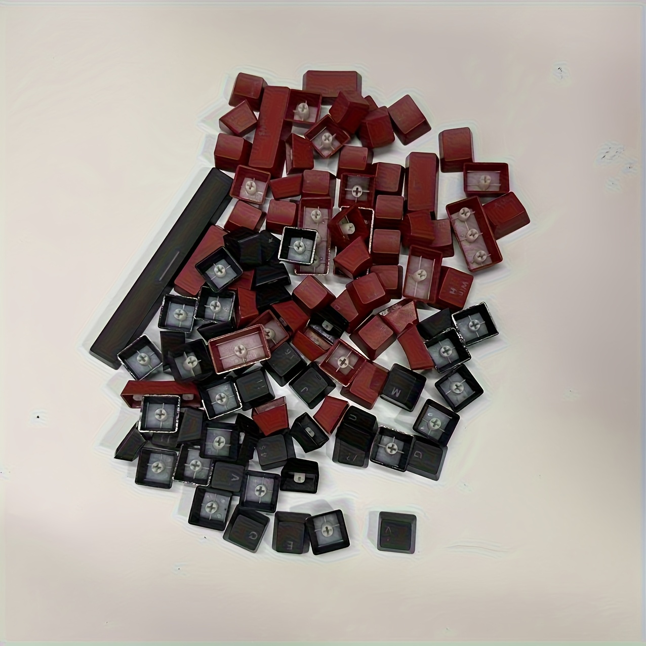 TEMU Abs Translucent Keycaps | Two- Molding | Side Engraved Characters | Support Backlight Effect | Compatible With Multiple Layouts Mx Mechanical