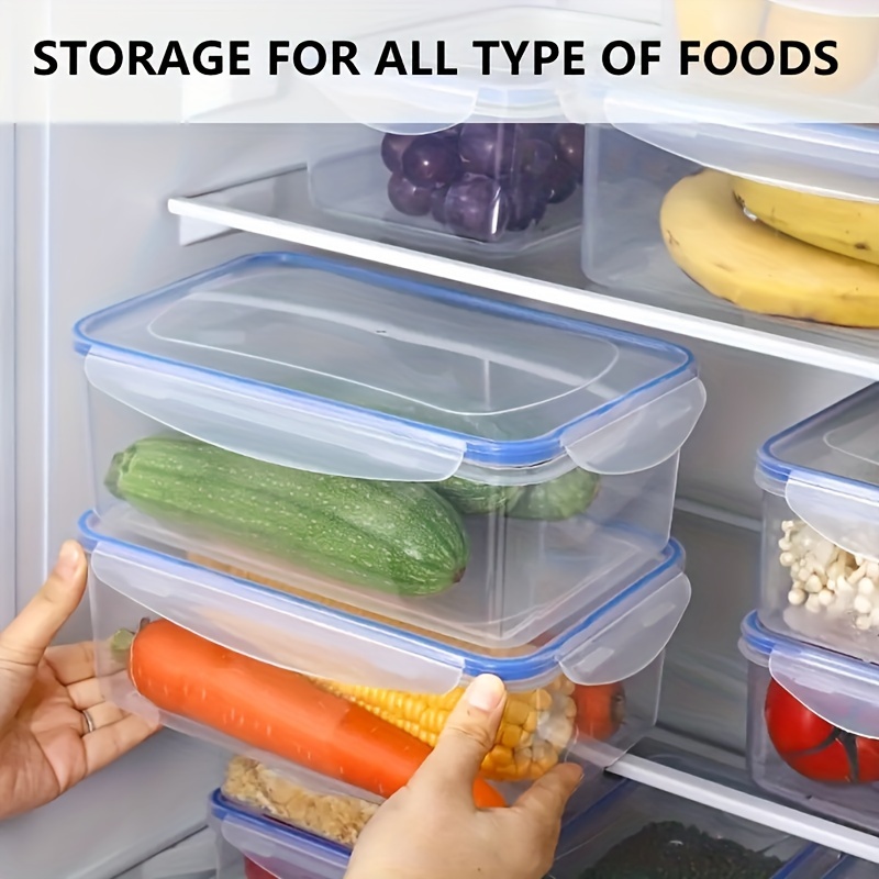four sets of multi functional transparent food storage kits multi size tightly closed lid to     fruits vegetables pasta and more keep your   and your   and organized Product details 5