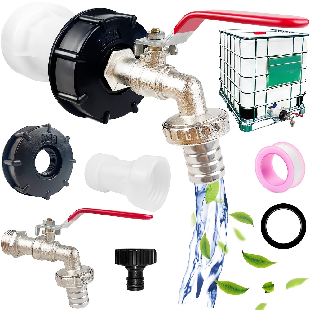 IBC Tank Auslaufhahn 3/4 Zoll - Zubehör Für 1000 Liter Wassertank S60x6 Gewinde