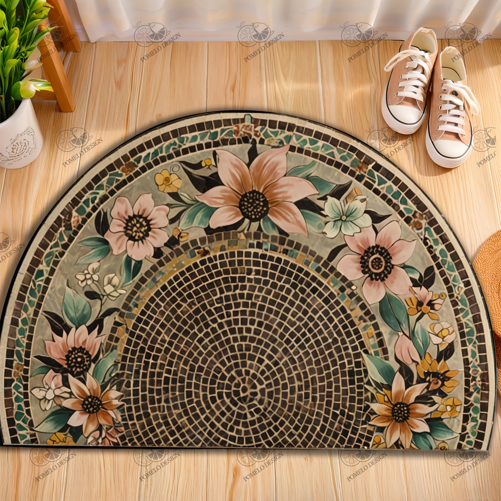 Luxury Retro Welcome Mat - Crystal , Anti-slip And Home Decor Starter Mat