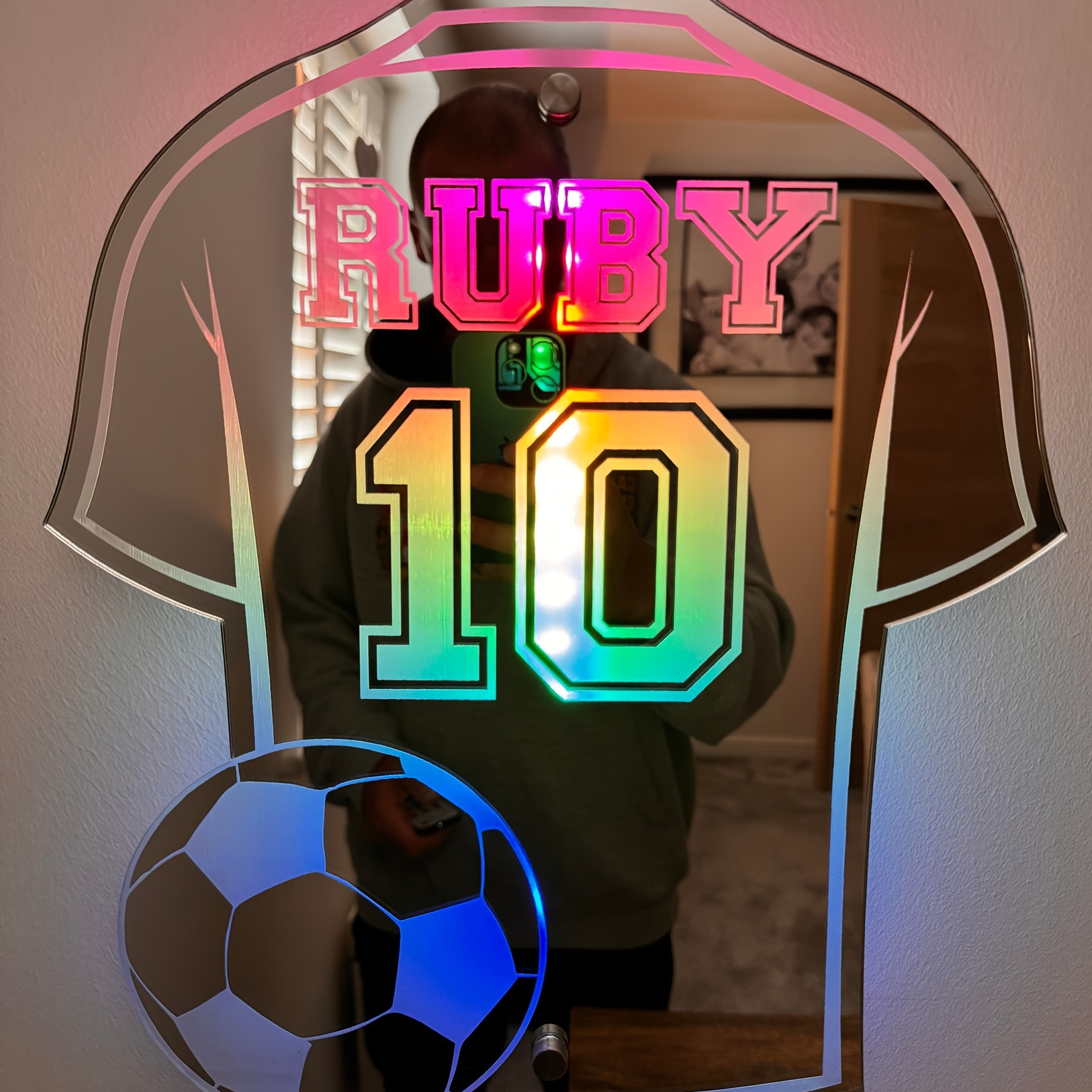 

& Jersey Led Wall - Personalized , Usb For Boys' & - For Christmas, Halloween, Birthdays