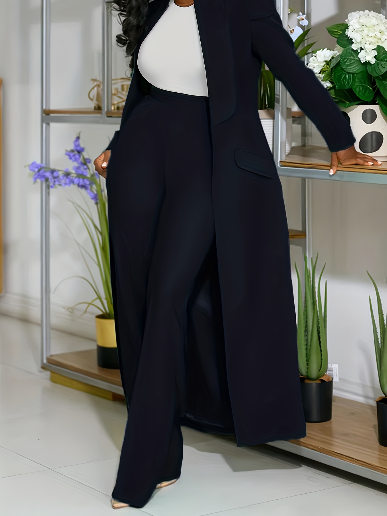 elegant pant suits for women sold on Temu United States