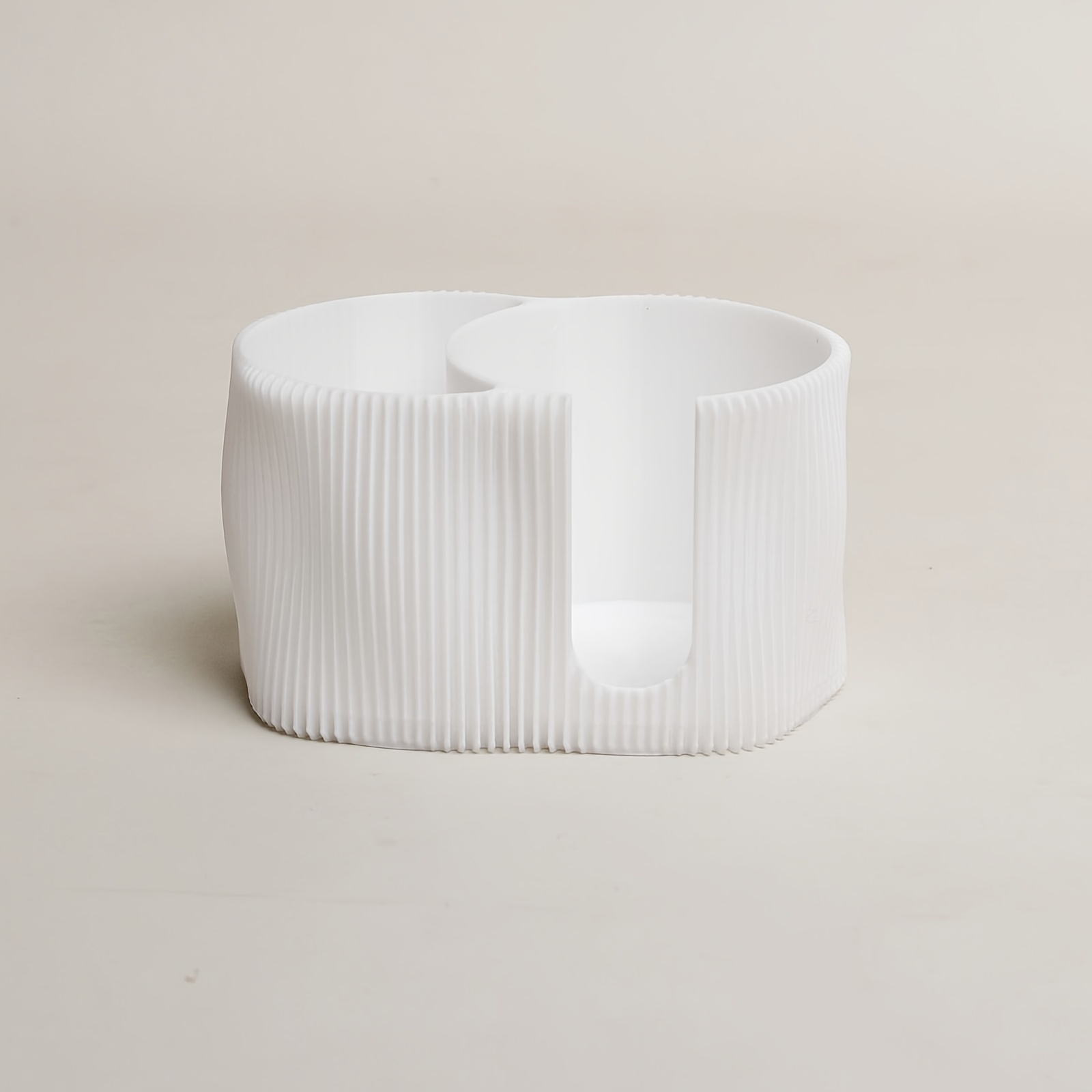 Image of 1pc Elegant White Pad And Swab Q-tip Holder, Swabs Holder, Practical And Stylish Storage Solution, Perfect For Christmas And Thanksgiving Gifts For Wife Or Girlfriend